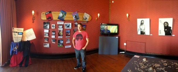 "Fragments of surfing pasts" art nstallation, Casa Labia